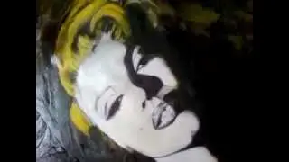 olio su tela con Marylin monroe