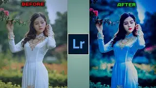 Lightroom moody blue editing tutorial | blue tone photo editing | lr dark blue editing