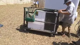 HVAC set up maintenance Basecamp disaster relief 2018 Wildfire 🔥 disaster relief
