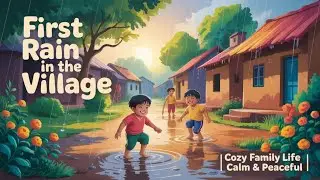 First Rain in the Village | Peaceful Family Morning | Calm & Cozy Life&rdquo;