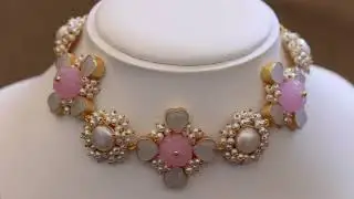 Unique and Custom Curated Hand Made Necklace & Earrings Set RT-156