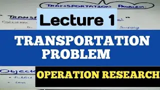 Transportation problem. Introduction in Hindi/Urdu.