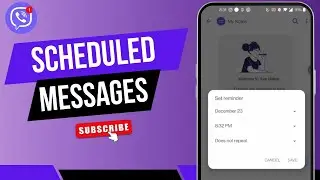 How To Use Viber Scheduled Messages
