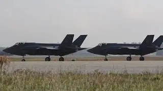 EGLIN AIR FORCE BASE!  F-16 Fighters From Hill AFB Fly Alongside F-35 Lightning II Fighters!