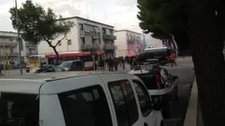 Arrivo navette con Catanesi.. e scompiglio in città