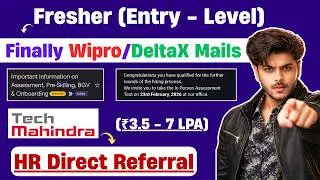 🔥Wipro Sending Mail 2026 | DeltaX Direct Test 23rd Feb | 2025 Batch Hiring Off Campus | hire me plz