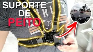 SUPORTE DE PEITO PARA GRAVAR MOTOVLOG COM O CELULAR OU GOPRO