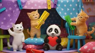 Watch My Cat Build a Fort, Fight a Dragon, and Regret Everything | Tiny Kid Universe