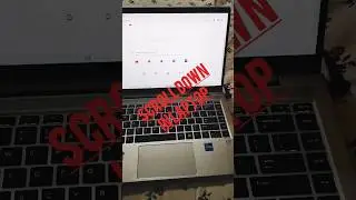 How to scroll down in laptop #shortcut #window #shortfeed #shortsfeed #viral #computer #windows