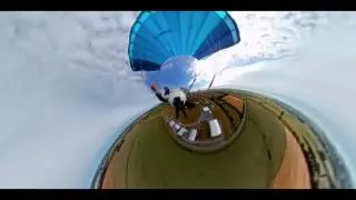 Skydiving tiny planet  ----  MGCOOL CAM 360