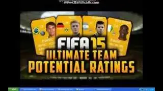 Fifa 15 Potential Player Ratings *Man City* Sergio Aguero,David Silva,Yaya Toure