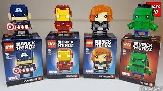 LEGO BrickHeadz 5-8 Captain America, Iron Man, Black Widow, The Hulk (41589,41590,41591,41592)