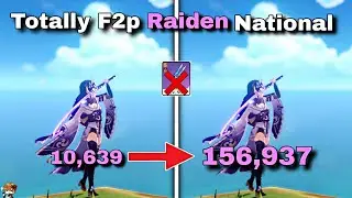 TOTALLY F2P RAIDEN NATIONAL [ full team build ] | Genshin impact