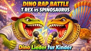 Dino Rap 🦖T Rex vs Spinosaurus Battle Rap 🎤 Dino Lieder für Kinder 🎶 Das ultimative Dino-Duell! ⚡