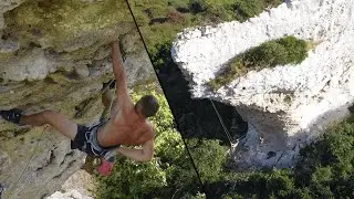 Climbing in Sardinia - Isili - 7b S'antrecoru