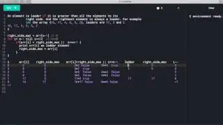 Print all Ladder Elements in an array