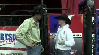Beau Hill interviewed by Ted Stovin after night one of the Lethbridge, AB PBR Challenge '13