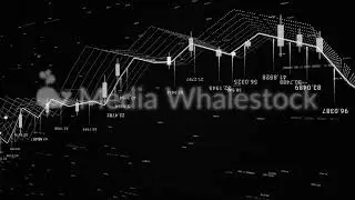 3d financial background with all the data and graphics, growth and decline, finance and economics