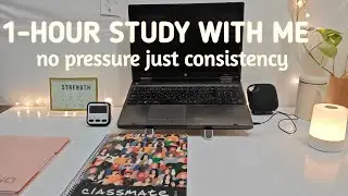 STUDY WITH ME – 1HOUR | POMODORO 50/10 | Deep focus | calm piano 