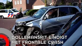 Dollemansrit eindigt met frontale crash in Nuenen