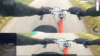 Speed Altitude Comparison Go Pro Video Data using RaceRender