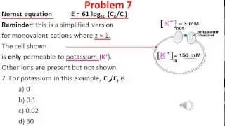 Diffusion and Osmosis problem 7 video