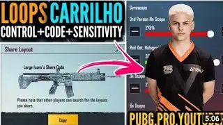[NEW] Loops Carrilho Layout Code And Sensitivity 2021 || PUBG MOBILE || Dark Gaming