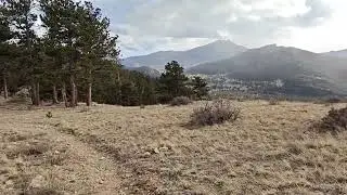 Rocky Mountain National Park, South Deer Mountain Trail Panorama above Beaver Meadows Visitor Center
