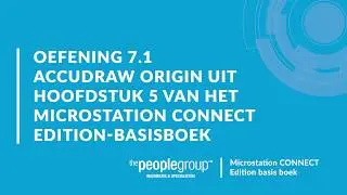 Uitvoering oefening 7 uit hoofdstuk 5 van het MicroStation CONNECT Edition-basisboek.