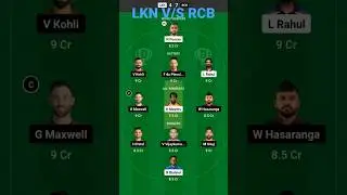 LKN V/S RCB Dream11team || RCB V/S LKN Teams 11 prediction || IPL 2023 || lkn vs rcb dream11Today