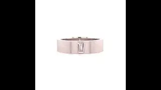 Men's Satin Finish Emerald Cut Diamond Wedding Ring