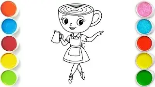 Ballerina Cappuccina Drawing, Painting & Coloring For Kids and Toddlers_ Child Art