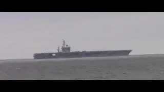 Nimitz Class CVN and DDGs off Virginia Beach
