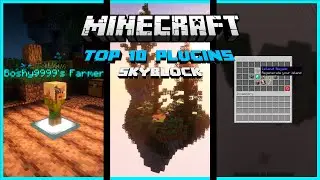 📌TOP 10 MEJORES PLUGINS para SERVIDOR SKYBLOCK de MINECRAFT 🔥 (Bentobox, TheCore, Minions..)