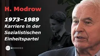 Aufstieg in der SED: Hans Modrow &uuml;ber seine steile Karriere / Zeitzeugen DDR