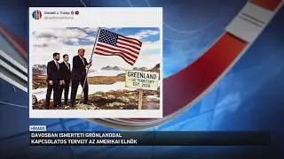 Davosban ismerteti Grönlanddal kapcsolatos terveit az amerikai elnök