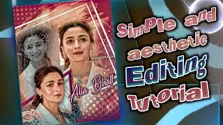 PicsArt Aesthetic Editing Tutorial For Fanpages || PicsArt editing tutorial