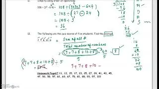 Mth098 Exponents, Square Roots, Order of operations Part 3