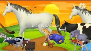 Animal stampede crossover 🙊 | animal race | animal | Back to cartoon 🙋
