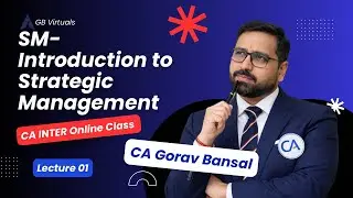 CA INTER - STRATEGIC MANAGEMENT- Introduction to strategic management - 1