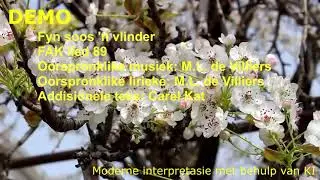 Fyn soos 'n vlinder