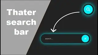 Build the Thater Search Bar — HTML/CSS (Floating Placeholder)