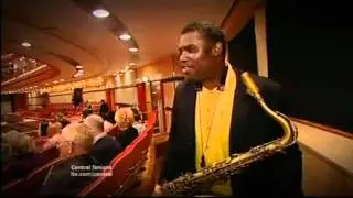 Jazz saxophonist Andy Hamilton funeral (ITV1 Central coverage)