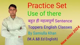 Use of there  Practice set  Toppers English Classes