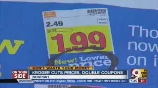 Kroger lowers prices, eliminates double coupons