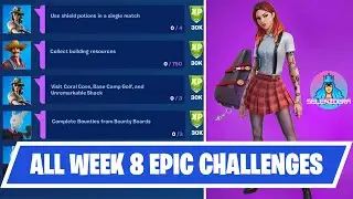 *ALL* WEEK 8 EPIC Quests/Challenges Guide | Fortnite Chapter 2 Season 7