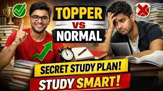 Topper vs Average Student 🔥 | Best Study Strategy & Time Management (Hindi)