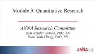 Quantitative Research - Research Module 3