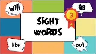 100 Kindergarten Sight Words – Part 3 | Fry’s First 100 Words for Kids