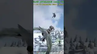 The greatest corpse launch ever! #arksurvivalevolved #gaming #animals #funny #funnyshorts #memes